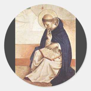 Saint Dominic by Fra Angelico Renaissance Fine Art Classic Round Sticker
