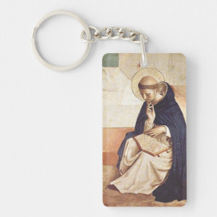 Saint Dominic by Fra Angelico Renaissance Fine Art Key Ring