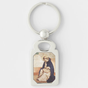 Saint Dominic by Fra Angelico Renaissance Fine Art Key Ring