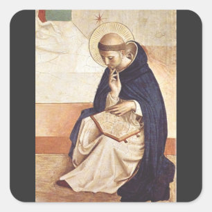 Saint Dominic by Fra Angelico Renaissance Fine Art Square Sticker