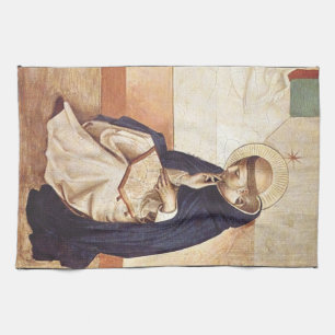 Saint Dominic by Fra Angelico Renaissance Fine Art Tea Towel