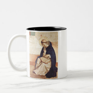 Saint Dominic by Fra Angelico Renaissance Fine Art Two-Tone Coffee Mug