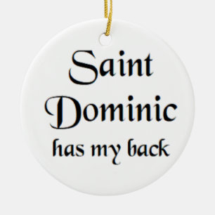 saint dominic ceramic tree decoration
