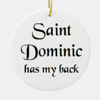 saint dominic ceramic tree decoration