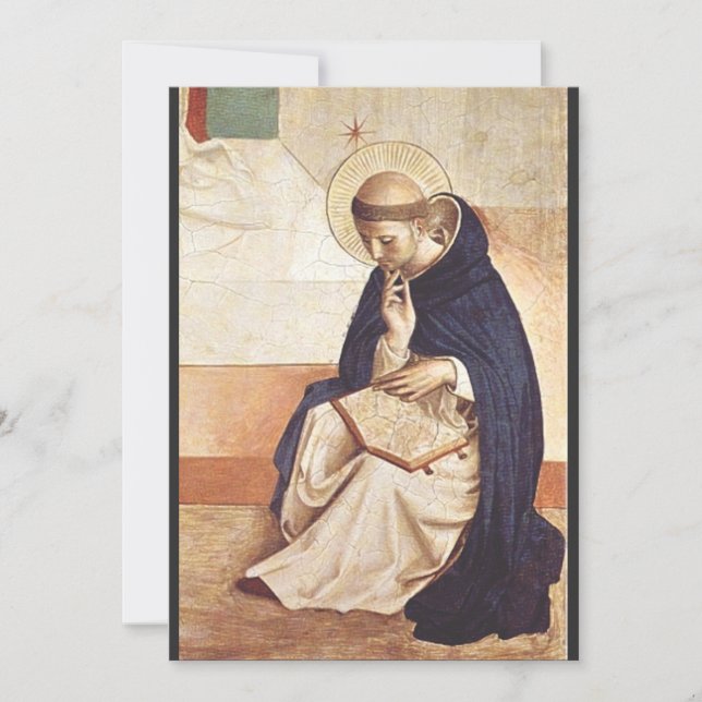 Saint Dominic de Guzman by Fra Angelico Invitation (Front)