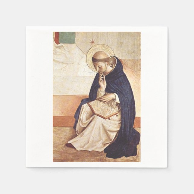 Saint Dominic de Guzman by Fra Angelico Napkin (Front)