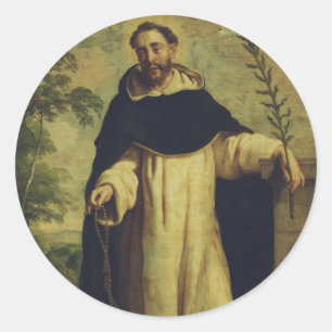 Saint Dominic de Guzman Classic Round Sticker