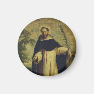 Saint Dominic de Guzmán Lumen Ecclesiae Art Magnet