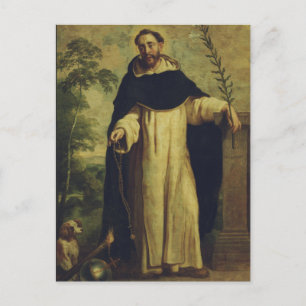 Saint Dominic de Guzmán Lumen Ecclesiae Art  Postcard