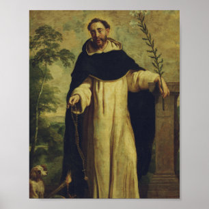 Saint Dominic de Guzmán Lumen Ecclesiae Art Poster