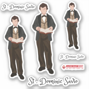 Saint Dominic Savio Custom-Cut Vinyl Sticker
