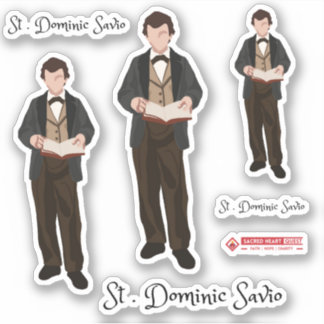 Saint Dominic Savio Custom-Cut Vinyl Sticker