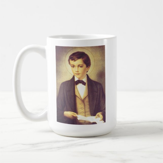 Saint Dominic Savio High-Fidelity Fine Art  Coffee Mug (Left)