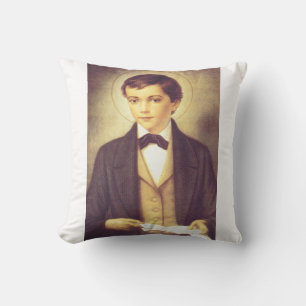 Saint Dominic Savio High-Fidelity Fine Art  Cushion
