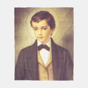 Saint Dominic Savio High-Fidelity Fine Art Fleece Blanket