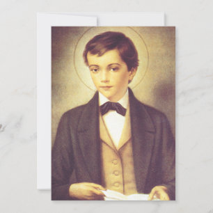 Saint Dominic Savio High-Fidelity Fine Art  Invitation