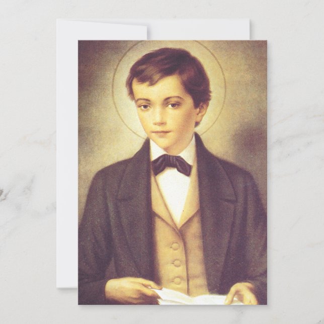 Saint Dominic Savio High-Fidelity Fine Art  Invitation (Front)