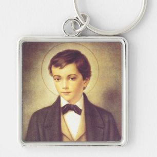 Saint Dominic Savio High-Fidelity Fine Art  Key Ring