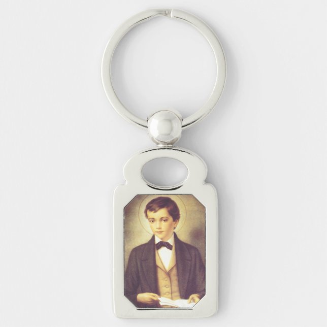 Saint Dominic Savio High-Fidelity Fine Art  Key Ring (Front)