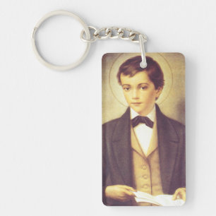 Saint Dominic Savio High-Fidelity Fine Art  Key Ring