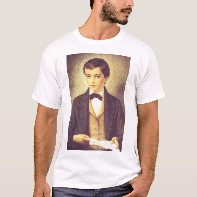 Saint Dominic Savio High-Fidelity Fine Art  T-Shirt (Front)