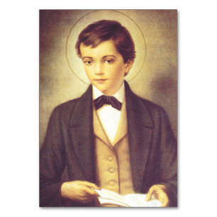 Saint Dominic Savio High-Fidelity Fine Art Table Number