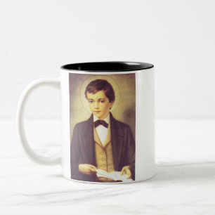 Saint Dominic Savio High-Fidelity Fine Art Two-Tone Coffee Mug