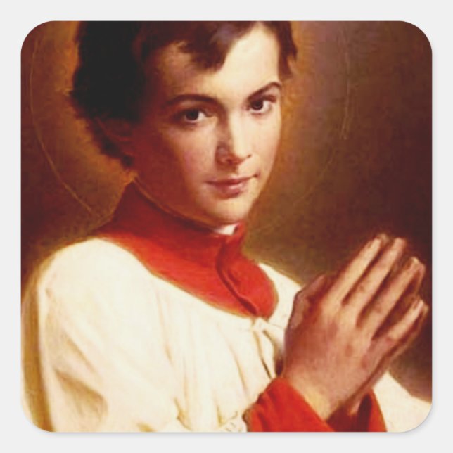 Saint Dominic Savio Square Sticker (Front)