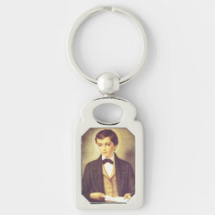 Saint Dominic Savio student of John Bosco Key Ring