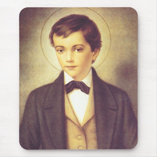 Saint Dominic Savio student of John Bosco Mouse Mat (Front)