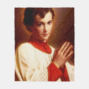 Saint Dominic Savio Young Disciple of Don Bosco Fleece Blanket