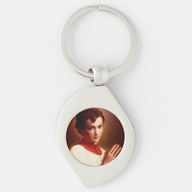 Saint Dominic Savio Young Disciple of Don Bosco Key Ring (Front)