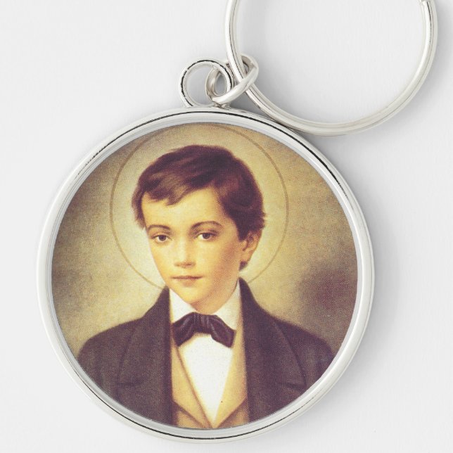 Saint Dominic Savio Young Disciple of Don Bosco Key Ring (Front)
