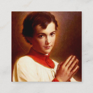 Saint Dominic Savio Young Disciple of Don Bosco Square Business Card