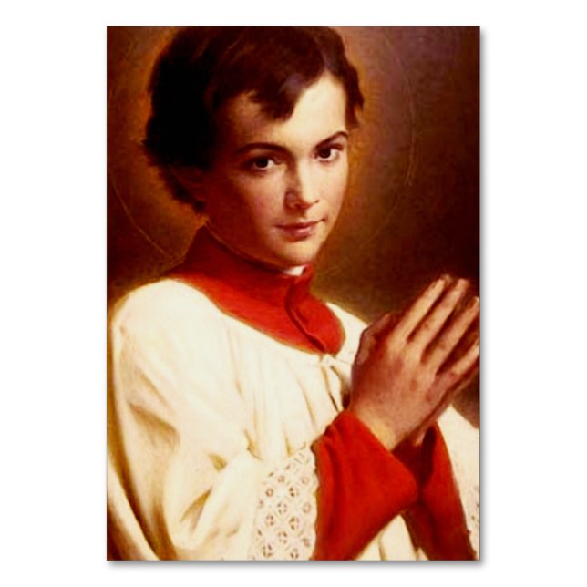 Saint Dominic Savio Young Disciple of Don Bosco Table Number (Front)