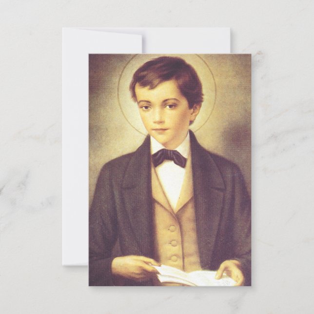 Saint Dominic Savio Young Disciple of Don Bosco Thank You Card (Front)