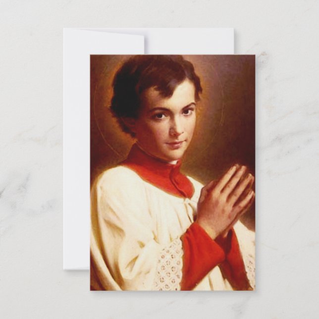 Saint Dominic Savio Young Disciple of Don Bosco Thank You Card (Front)