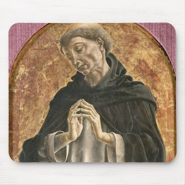 Saint Dominic (tempera on panel) Mouse Mat (Front)