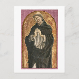 Saint Dominic (tempera on panel) Postcard