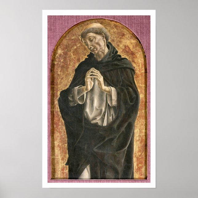 Saint Dominic (tempera on panel) Poster (Front)