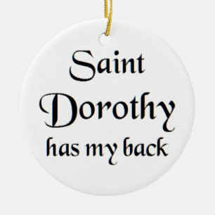 saint dorothy coffee mug ceramic tree decoration