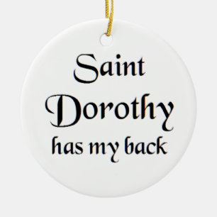 saint dorothy coffee mug ceramic tree decoration