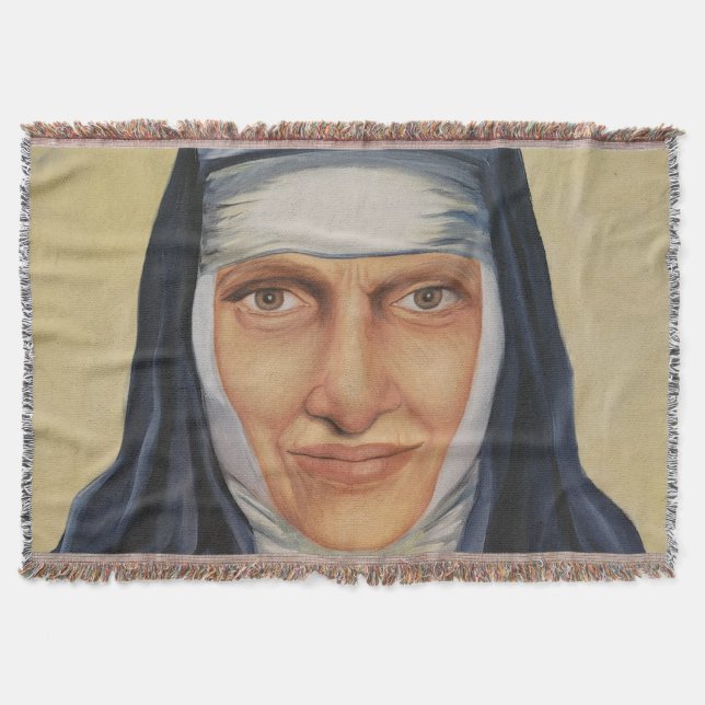 Saint Dulce of the Poor Throw Blanket (Front)