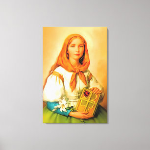Saint Dymphna Canvas Print