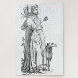 Saint Edmund the Martyr King of the East Angles Jigsaw Puzzle