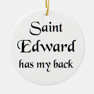 saint edward ceramic tree decoration