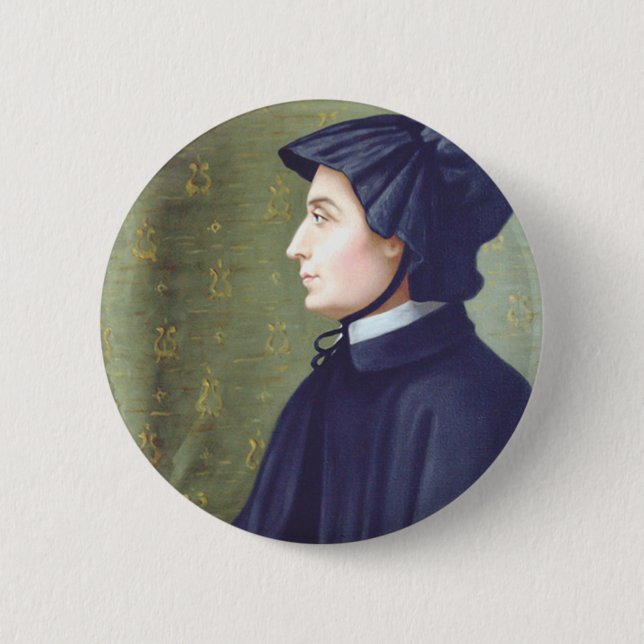 Saint Elizabeth Ann Seton 6 Cm Round Badge (Front)