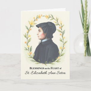 Saint Elizabeth Ann Seton Feast Day Blessings Card