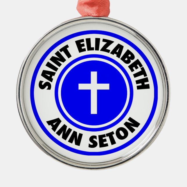 Saint Elizabeth Ann Seton Metal Tree Decoration (Front)