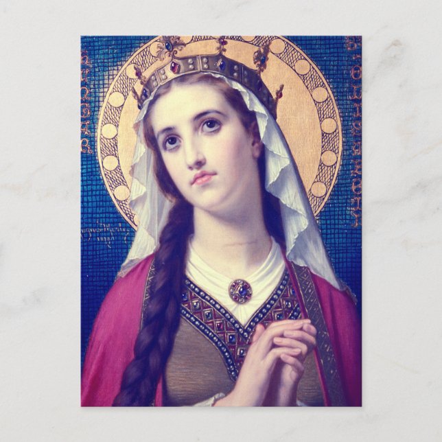 Saint Elizabeth of Hungary Holiday Postcard (Front)